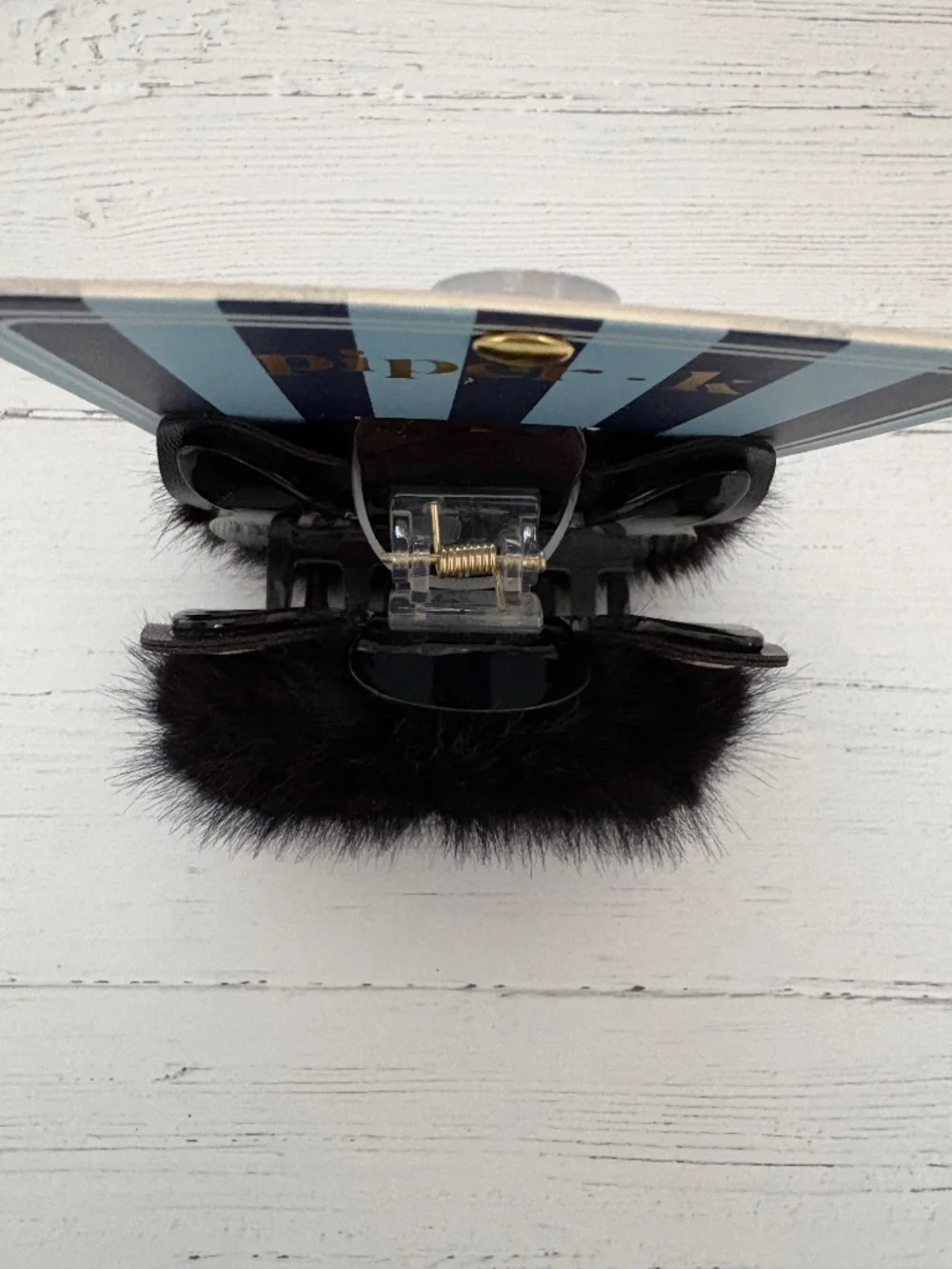 Piper K Black Kitty Cat Hair Clip Brand New on Card